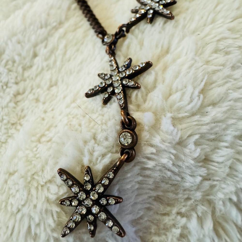 Dark Starburst Pendant Whimsigoth Fairy Vintage Inspired Necklace Witchy Goth - Picture 9 of 9